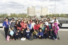 18-09-2015 Fosters of the boarding school in Taraz visited Astana