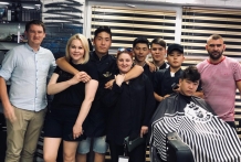 02-07-2019 Barbers from the boarding school have a summer practice